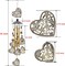 Garden Loving Heart Wind Chimes Outdoor Indoor Decor, Hand-Made Heart Musical Wind Chimes, Mobile Wind Catcher Romantic Wind-Bells for for Home, Mom Gifts, Balcony, Festival, Tree, Garden Decoration